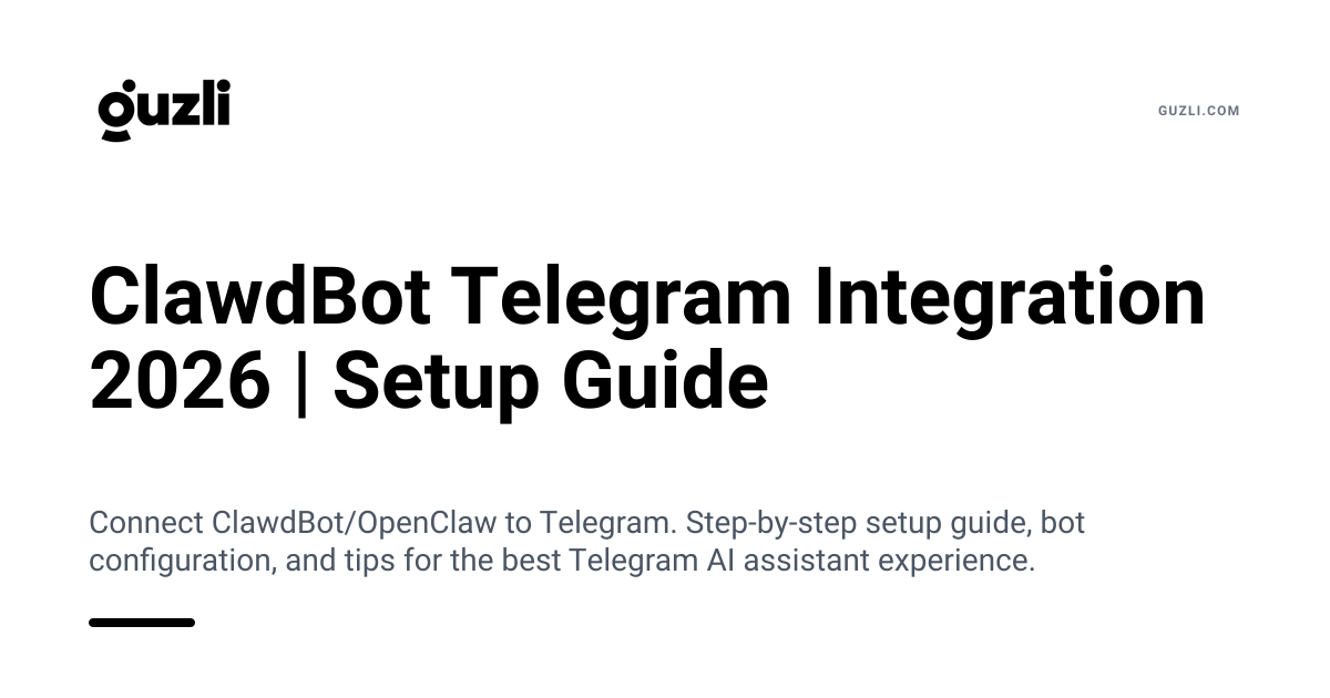 ClawdBot Telegram Integration 2026 | Setup Guide
