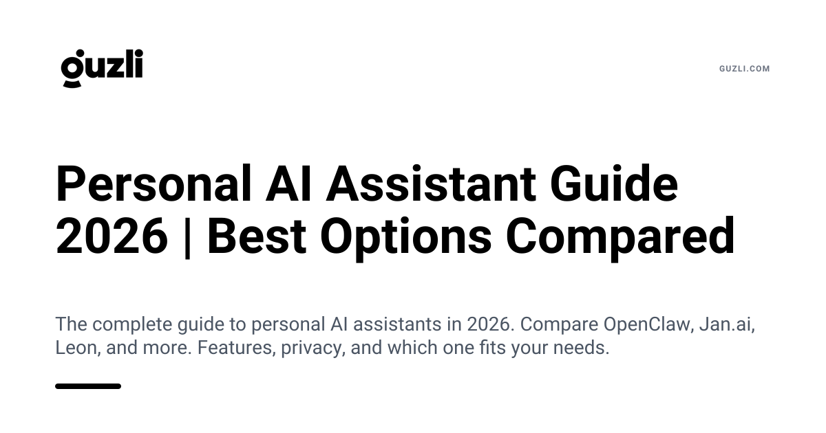 Personal AI Assistant Guide 2026 | Best Options Compared