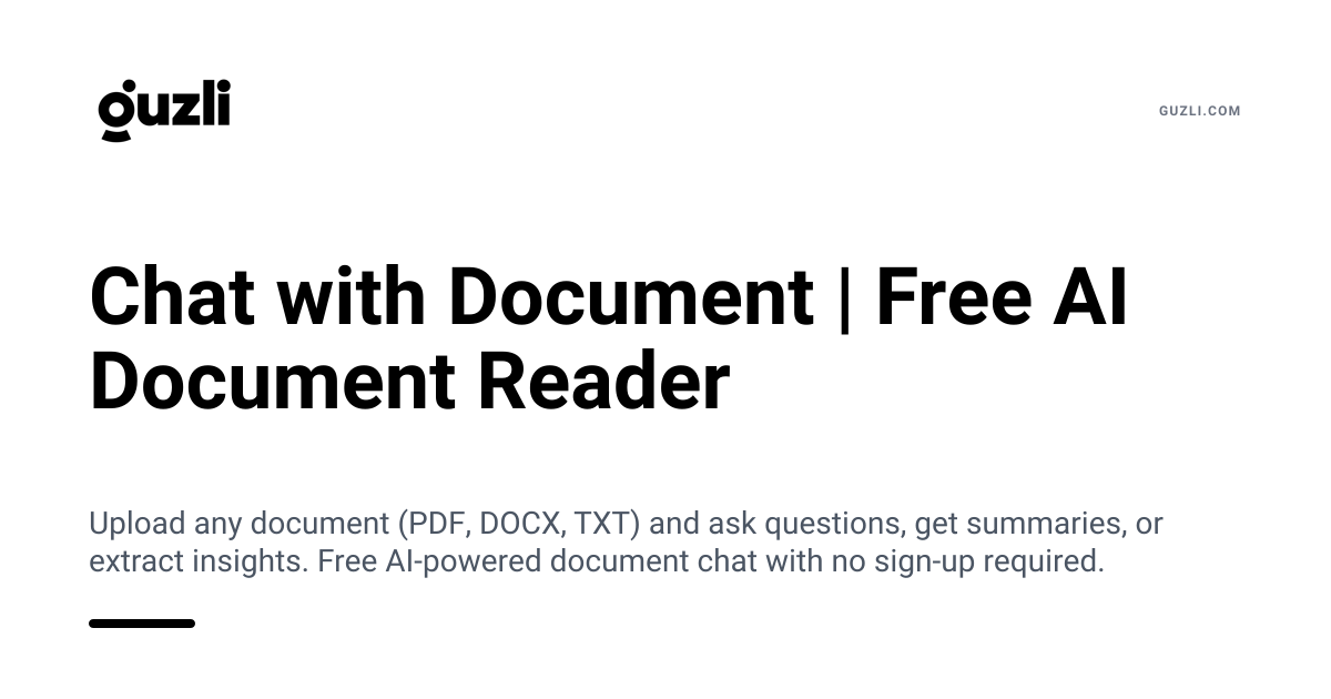 Chat with Document | Free AI Document Reader